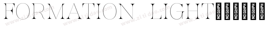 Formation Light字体转换